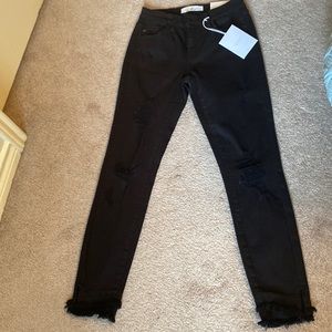 Distressed Black Skinny Jeans